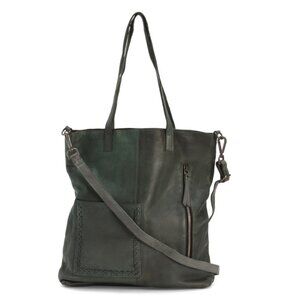 LATICO Charcoal Leather Renee Tote